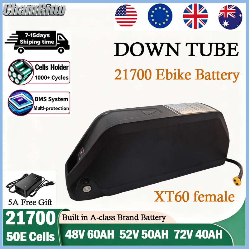 72V 50Ah 21700 Lithium Battery - Batería para Bicicleta Eléctrica Cham-Rider de